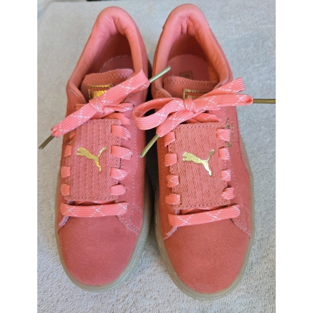 Puma Suede Epic Remix Grade School Youth Girl Sneakers Shoes Salmon Size 4.5C